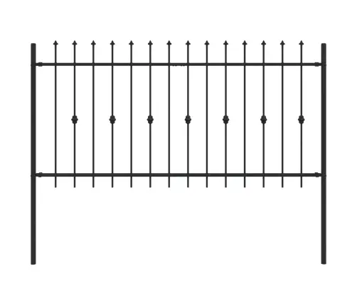 Spike Aiakaitse Must 200 X 150 Cm Pulbervärvitud Teras