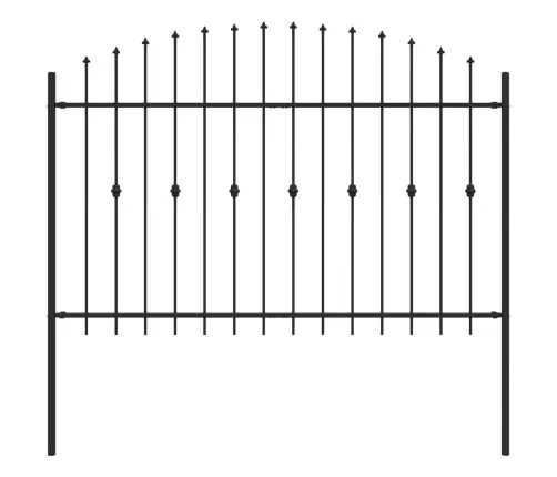 Skrūvežogs Melna 200 X 130 Cm Vidaxl