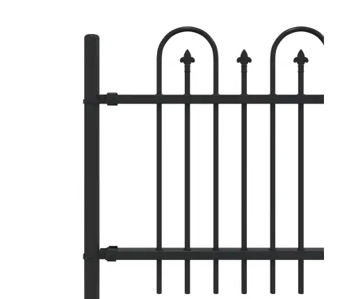 Dzinēja Arkas Žogs Melna 200 X 130 Cm Vidaxl