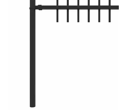 Dzinēja Arkas Žogs Melna 200 X 130 Cm Vidaxl