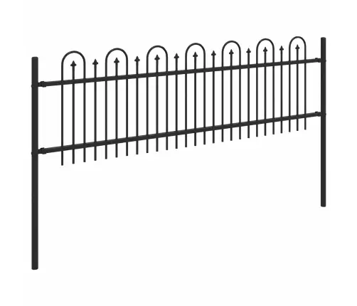 Dzinēja Arkas Žogs Melna 200 X 130 Cm Vidaxl