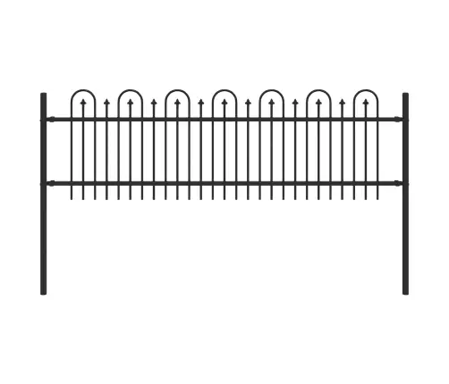 Dzinēja Arkas Žogs Melna 200 X 130 Cm Vidaxl