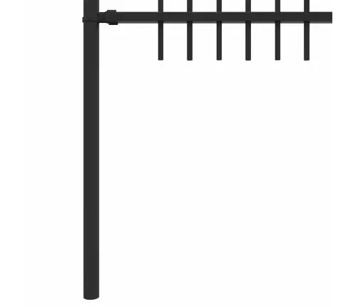 Dzinēja Arkas Žogs Melna 200 X 130 Cm Vidaxl