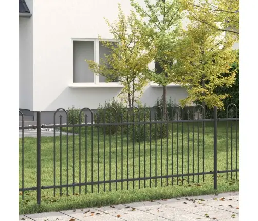 Dzinēja Arkas Žogs Melna 200 X 130 Cm Vidaxl