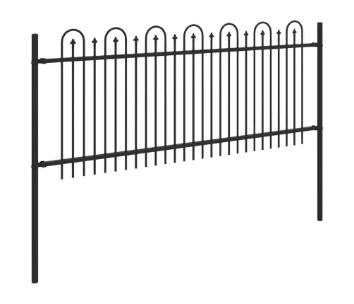 Dzinēja Arkas Žogs Melna 200 X 130 Cm Vidaxl