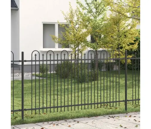 Dzinēja Arkas Žogs Melna 200 X 150 Cm Vidaxl