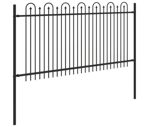 Dzinēja Arkas Žogs Melna 200 X 150 Cm Vidaxl