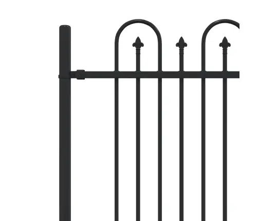 Dzinēja Arkas Žogs Melna 200 X 130 Cm Vidaxl