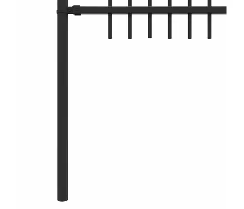 Dzinēja Arkas Žogs Melna 200 X 130 Cm Vidaxl