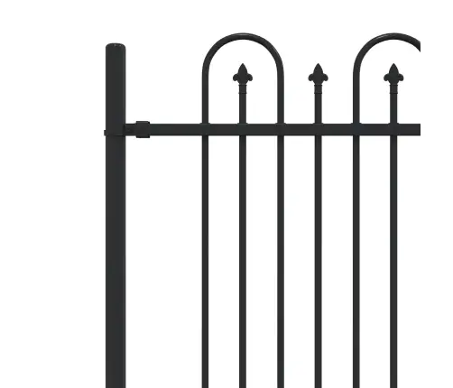 Dzinēja Arkas Žogs Melna 200 X 200 Cm Vidaxl