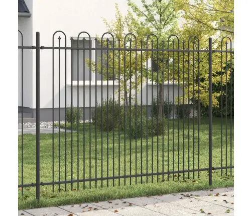 Dzinēja Arkas Žogs Melna 200 X 200 Cm Vidaxl