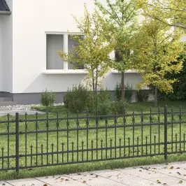 Dygliuota Žiedų Tvora Juoda 200 X 130 Cm Dygliuota Žiedų Tvora Juoda 200 X 130 Cm