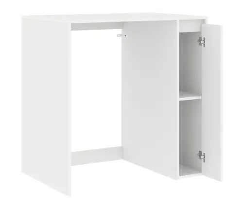 Veļas Mašīnas Skapis Balts 87 X 60 X 89 Cm Inženierijas Koks Vidaxl
