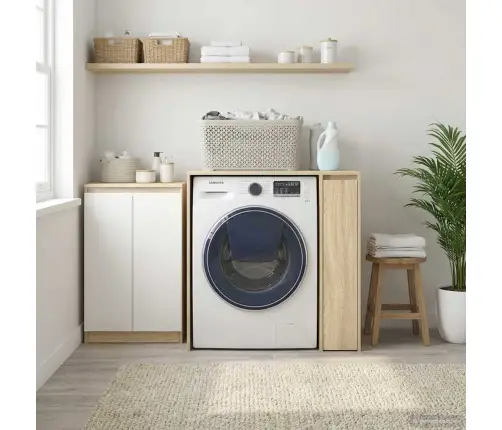 Skalbimo Mašinos Spintelė Su Saugykla Sonoma 87 X 60 X 89 Cm