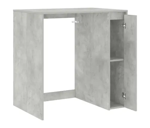 Veļas Mašīnas Skapis Betona 87 X 60 X 89 Cm Inženierijas Koks Vidaxl