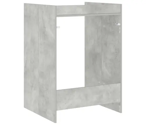 Veļas Mašīnas Skapis Betons 67,5 X 62 X 97 Cm Inženierijas Koks Vidaxl