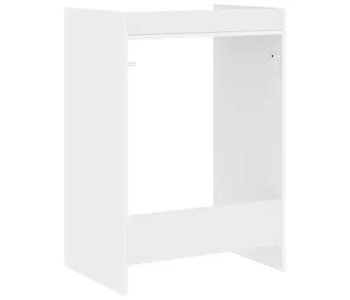 Veļas Mašīnas Skapis Balts 67,5 X 48 X 97 Cm Inženierijas Koks Vidaxl
