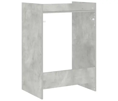 Veļas Mašīnas Skapis Betons 67,5 X 48 X 97 Cm Inženierijas Koks Vidaxl