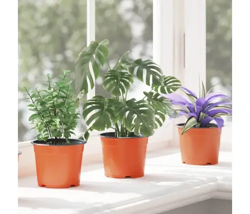 Ziedu Pods 200 Pcs Keramika Ø 15 X 12.5 Cm Plastmasa Vidaxl