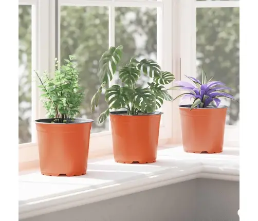 Ziedu Pods 50 Pcs Keramika Ø 15 X 12.5 Cm Plastmasa Vidaxl