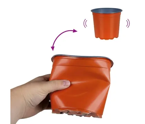 Gėlių Vazonas 200 Pcs Keramika Ø 15 X 13 Cm Plastmasė