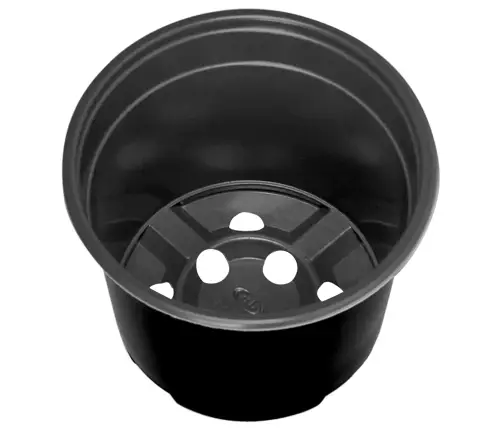 Ziedu Pods 200 Pcs Melna Ø 15 X 12.5 Cm Plastmasa Vidaxl