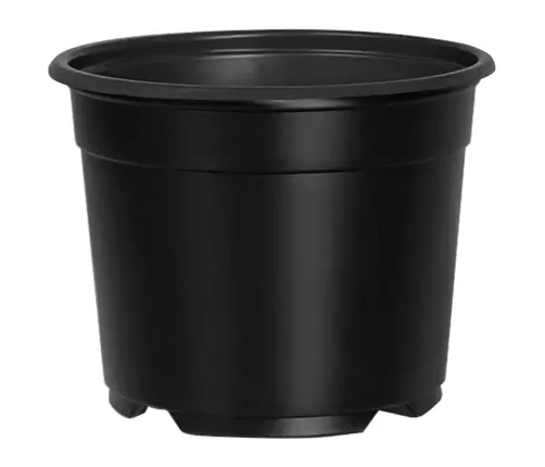 Ziedu Pods 200 Pcs Melna Ø 15 X 12.5 Cm Plastmasa Vidaxl