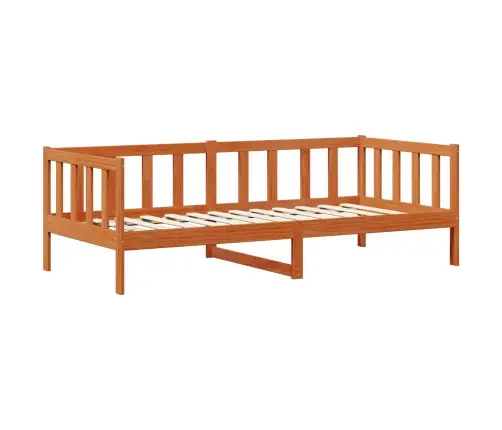 Dienos Lova Su Čiužiniu Vaško Ruda Ir Balta 90 X 200 Cm