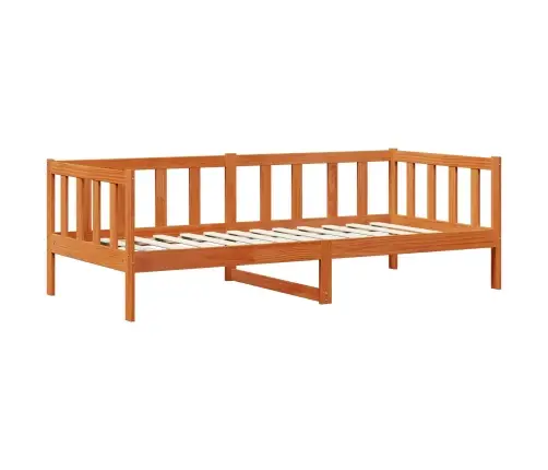 Päeva Voodi Komplekt 3 Pcs Vahapruun Tahke Mänd