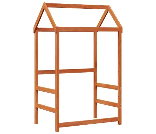 Päeva Voodi Komplekt 3 Pcs Vahapruun Tahke Mänd