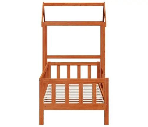 Päeva Voodi Komplekt 2 Pcs Vahapruun Tahke Mänd