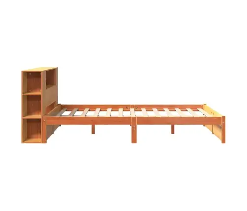 Grāmatu Skapis Gultas Rāmis Vaks Brūns 160 X 200 Cm Vidaxl