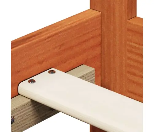 Dienas Gultas Komplekts Vaks Brūns Ciets Priedes Koks Vidaxl