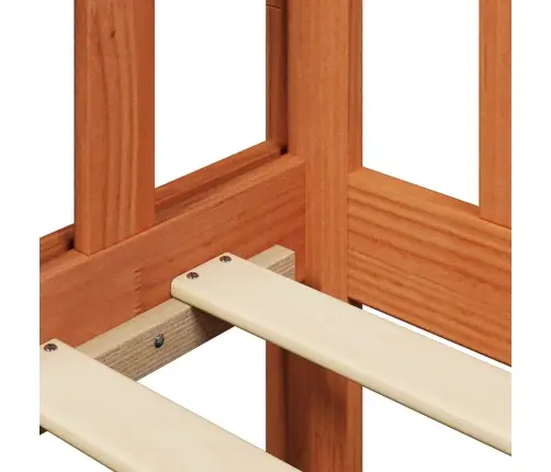 Päeva Voodi Komplekt 2 Pcs Vahapruun Tahke Mänd