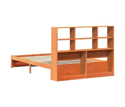 Grāmatu Skapis Gultas Rāmis Vaks Brūns 120 X 200 Cm Vidaxl