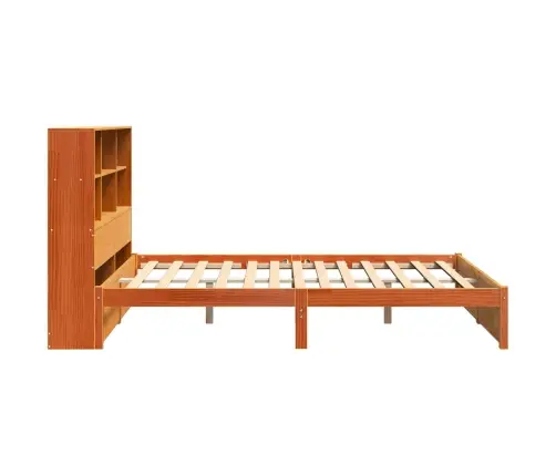 Grāmatu Skapis Gultas Rāmis Vaks Brūns 120 X 200 Cm Vidaxl