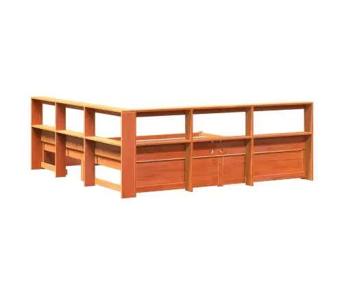 Grāmatu Plaukta Gulta 2 Pcs Vaks Brūns 200 X 200 Cm Vidaxl