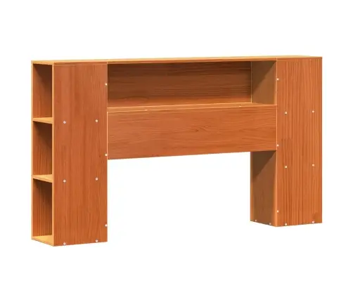 Lovos Rėmas Su Saugykla 2 Pcs Vaško Ruda Kietas Pušies Medis