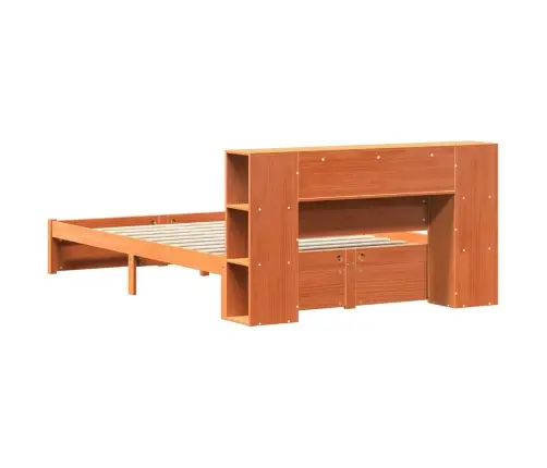 Voode Raam Koos Hoiuruumiga Peatoega Peaga 2 Pcs Vahapruun