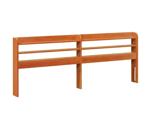 Gultas Rāmis Vaks Brūns 200 X 200 Cm Cieta Priede Vidaxl