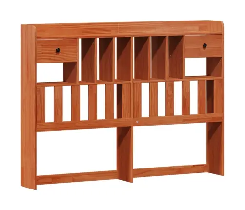 Grāmatu Skapis Gultas Rāmis 2 Pcs Vaks Brūns 200 X 140 Cm Vidaxl