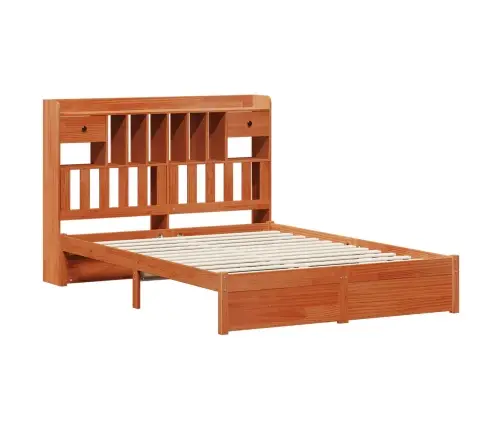 Grāmatu Skapis Gultas Rāmis 2 Pcs Vaks Brūns 200 X 140 Cm Vidaxl