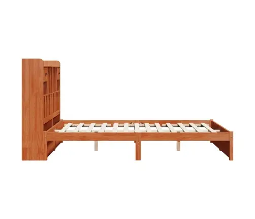 Grāmatu Skapis Gultas Rāmis 2 Pcs Vaks Brūns 200 X 140 Cm Vidaxl