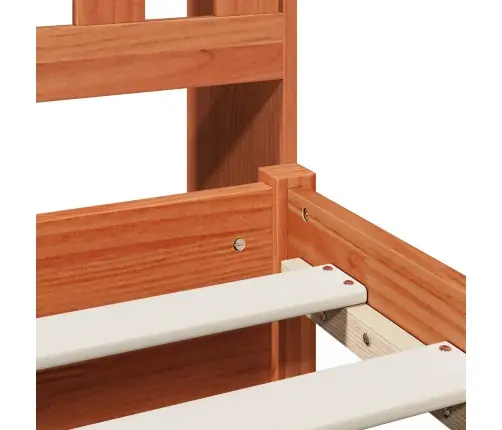 Grāmatu Skapis Gultas Rāmis Vaks Brūns 200 X 150 Cm Vidaxl