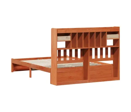 Grāmatu Skapis Gultas Rāmis Vaks Brūns 200 X 150 Cm Vidaxl