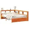 Grāmatu Plaukta Gulta 2 Pcs Vaks Brūns 200 X 140 Cm Vidaxl
