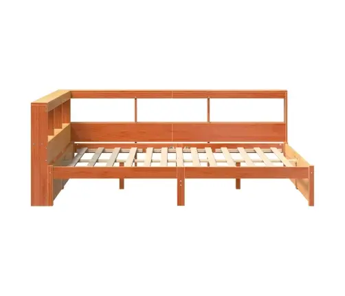 Grāmatu Plaukta Gulta 2 Pcs Vaks Brūns 200 X 140 Cm Vidaxl