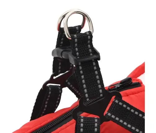 Suņu Mētelis Ar Jostas Sarkana L Fleece Un Poliesters Vidaxl