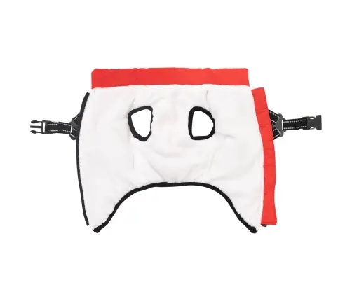 Suņu Mētelis Ar Jostas Sarkana L Fleece Un Poliesters Vidaxl