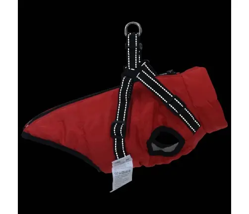 Suņu Mētelis Ar Jostas Sarkana L Fleece Un Poliesters Vidaxl